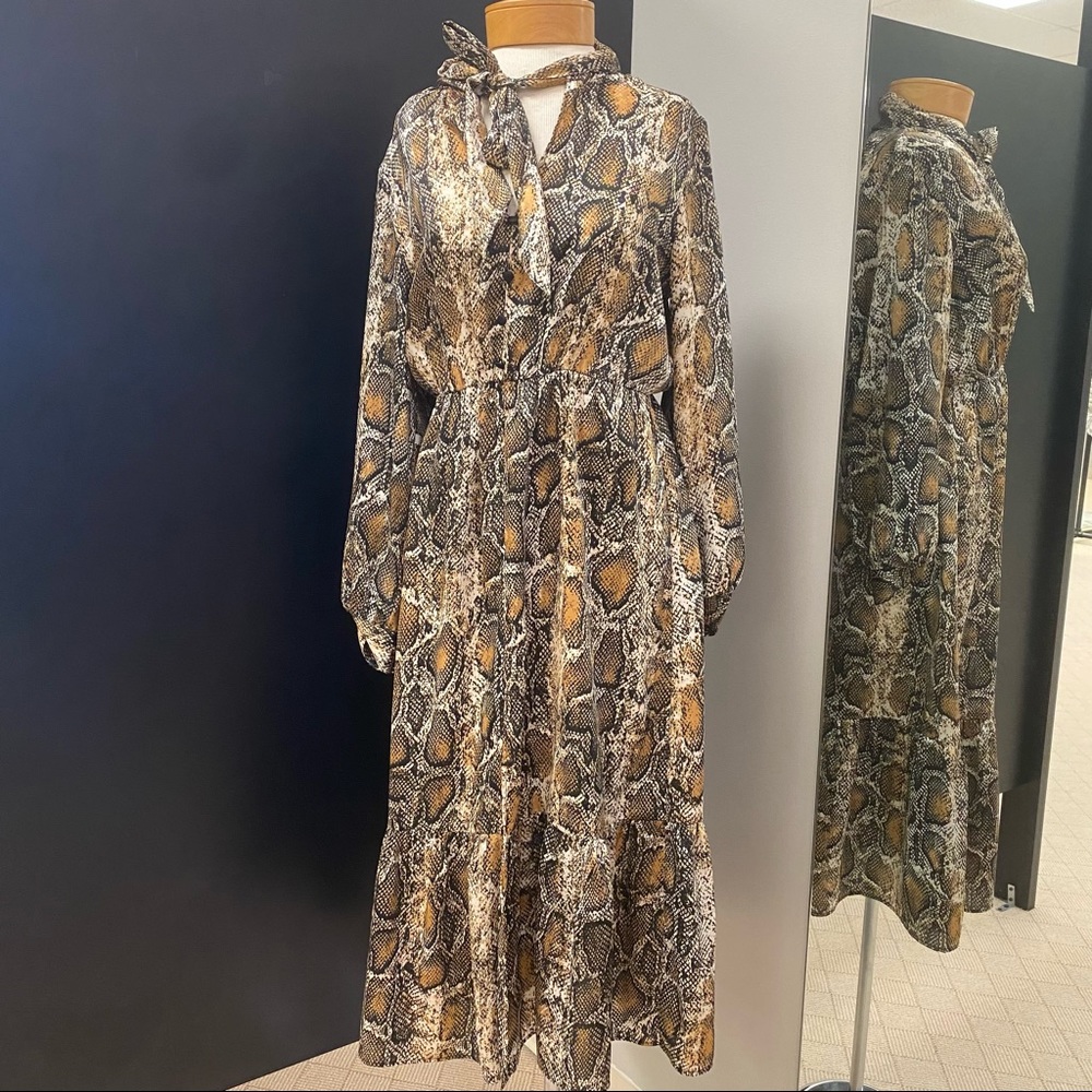 Snake Skin Patterned Dress